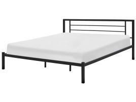 Metal EU Super King Size Bed Black CUSSET