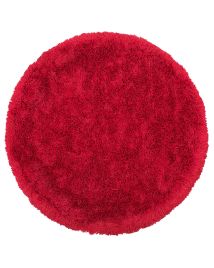 Shaggy Round Area Rug 140cm Red