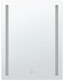 LED Wall Mirror 60x80cm Silver