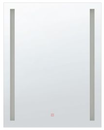 LED Wall Mirror 70x90cm Silver