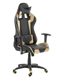 Gaming Chair Black and Gold KNIGHT