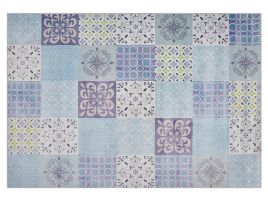 Area Rug Mosaic Pattern 140x200cm Multicolour