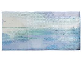Area Rug 80x150cm Blue and Green