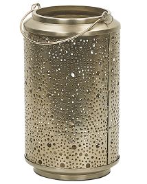 Metal Candle Lantern 25 cm Gold CORFU