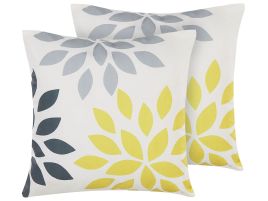 Set of 2 Outdoor Cushions 45 x 45 cm Multicolour RIALE