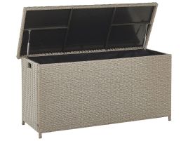PE Rattan Storage Box 126 x 46 cm Taupe MODENA