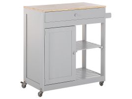 Kitchen Storage Trolley Grey TRAPANI