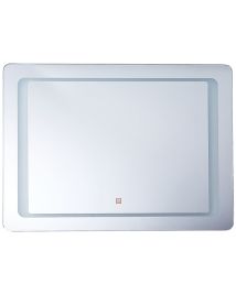 LED Wall Mirror 60x80cm Silver