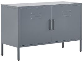 2 Door Metal Sideboard Grey URIA