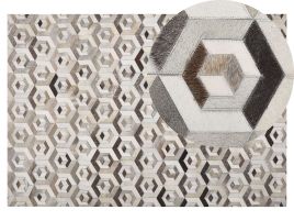 Cowhide Area Rug 140x200cm Brown and Beige