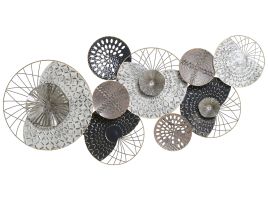 Wall DÃ©cor Black and Silver CESIUM