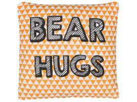 Cotton Kids Cushion Print 40x40cm Orange