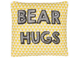 Cotton Kids Cushion Print 40x40cm Yellow