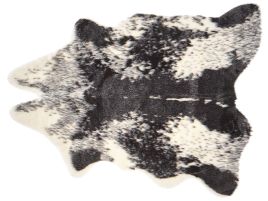 Faux Cowhide Area Rug Black 60x90cm