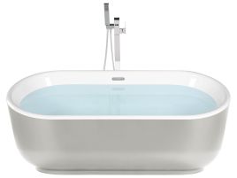 Freestanding Bath 1700 x 800 mm Silver PINEL