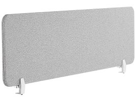Desk Screen 160 x 40 cm Light Grey WALLY