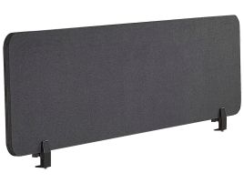 Desk Screen 160 x 40 cm Dark Grey WALLY