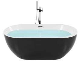 Freestanding Bath 1700 x 800 mm Black NEVIS