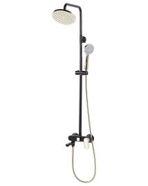 Mixer Shower Set Black with Gold GURARA