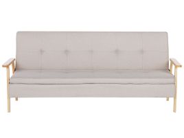 Fabric Sofa Bed Beige TJORN