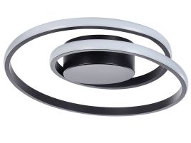 Metal LED Ceiling Lamp Black NARYN