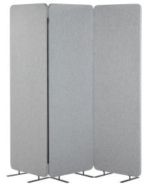 Acoustic 3 Panel Room Divider 184 x 184 Light Grey STANDI