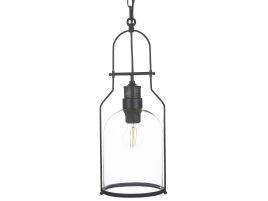 Metal Pendant Lamp Black BASHILO