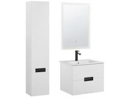 3 Piece Bathroom Furniture Set White TUDELA