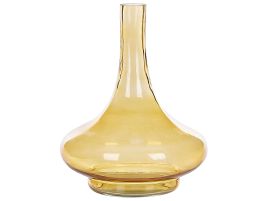 Glass Decorative Vase 30 Yellow PANEER