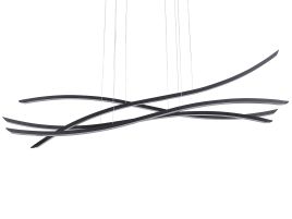4 Light Metal LED Pendant Lamp Black CALAO