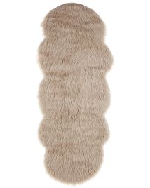 Faux Sheepskin Rug Sand Beige MAMUNGARI
