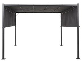 Pergola with LED Lights 310 x 310 cm Dark Grey PARGA