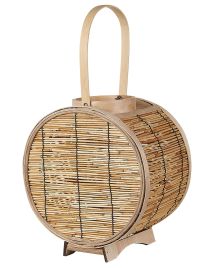 Rattan Candle Lantern 30 cm Natural BISTAL
