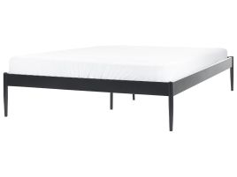 Metal EU King Size Bed Black VAURS