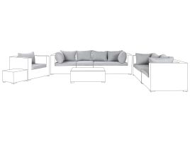 Outdoor Cushion Cover Set Grey MAESTRO II