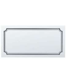 LED Wall Mirror 120x60cm Silver