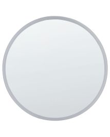 Round LED Wall Mirror 79cm Silver