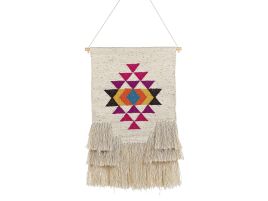 Cotton Macramé Wall Hanging Beige VEHARI