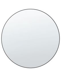 Wall Mirror 80x80cm Black
