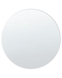 Wall Mirror 80x80cm Silver