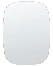 Oval LED Wall Mirror 78cm Silver