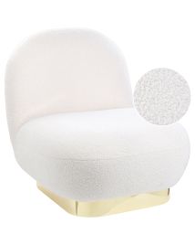 Boucle Armless Chair White LOVIISA