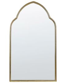 Metal Wall Mirror 54x100cm Gold