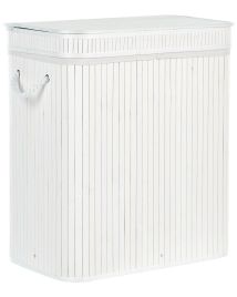 Bamboo Basket with Lid White KALTHOTA