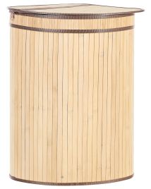 Bamboo Basket with Lid Light Wood BADULLA
