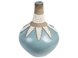 Terracotta Decorative Vase 43 Blue Beige