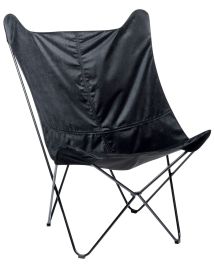 Velvet Armchair Black NYBRO