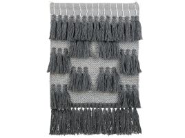 Cotton Macramé Wall Hanging Grey JIWA