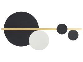 Metal LED Wall Lamp Black and Gold PARTIA