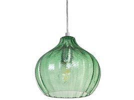 Glass Pendant Lamp Green KEILA
